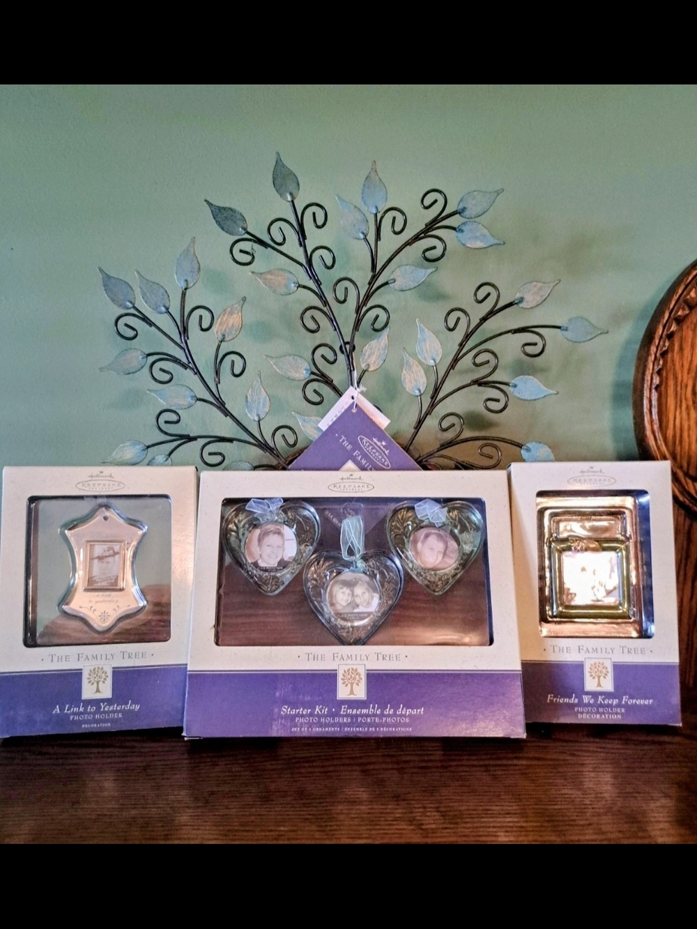 Hallmark Silver-Tone Heart & Decorative Photo Frame Set